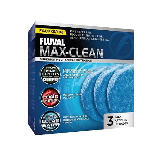 Губка механической очистки для фильтров Fluval FX4/FX5/FX6, мелкопористая, 3 шт.