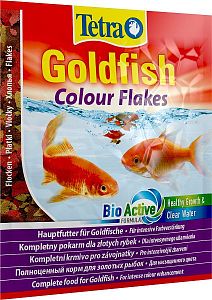 Tetra Goldfish Color Flakes корм для яркого окраса золотых рыбок, хлопья 12&nbsp;г