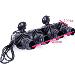 Помпа течения SUNSUN с&nbsp;четырьмя насосами, с&nbsp;регулируемым направлением потока, 48&nbsp;Вт, 24&thinsp;000&nbsp;л/ч