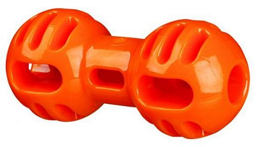 Игрушка гантеля TRIXIE Soft & Strong, TPR, 11 см, оранжевый