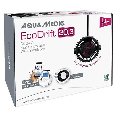 Помпа перемешивающая Aqua Medic ECODrift 20.3, 4000-20000 л/ч, 20-60 Вт, с контроллером и магнитным держателем