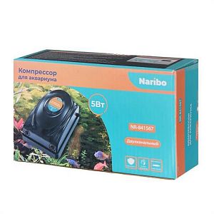 Компрессор Naribo двухканальный, 2 Вт, 1,5 л/мин
