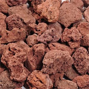 Лава Gloxy для растительного аквариума, красная, 10&minus;20&nbsp;мм, 5&nbsp;л