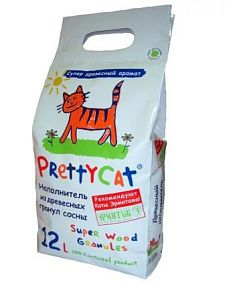 Наполнитель PrettyCat Wood Granules древесный для кошачьего туалета