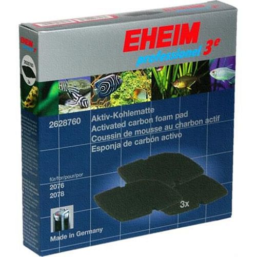 Губка угольная для фильтра EHEIM 3e 450/700/600T 2076/78, 2178, 3 шт.