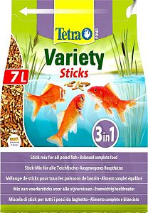 TetraPond Variety Sticks bucket корм премиум класса для всех видов прудовых рыб, палочки 7 л