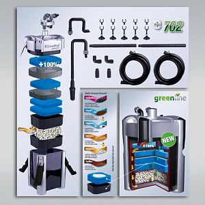 Внешний аквариумный фильтр JBL CristalProfi e702 greenline для 60−200 л, 700 л/ч