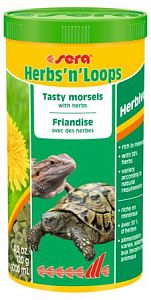 Корм Sera HERBS'n'LOOPS для рептилий, 1 л