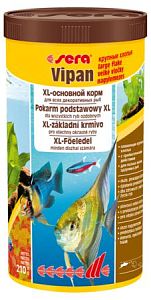 Основной корм Sera VIPAN для всех декоративных рыб, крупные хлопья 1 л