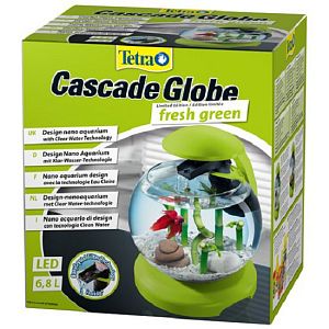 Tetra Cascade Globe аквариум круглый, зеленый, 6,8 л