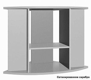 Подставка без дверок Biodesign ДИАРАМА 200 черная шагрень, влагостойкая плита ЛДСП 16/22 мм, 71х71×74 см