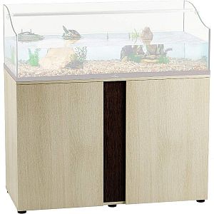 Подставка Biodesign для TURT-HOUSE AQUA 120/IWAGUMI 120, 2 дверки, беленый дуб, 120х50×82 см