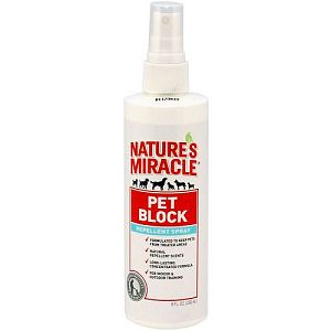 Отпугивающий спрей Natures Miracle Pet Block Repellent Spray для собак, 236 мл