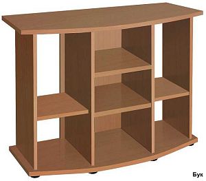 Подставка без дверок Biodesign ПАНОРАМА 180&nbsp;чёрная шагрень, влагостойкая плита ЛДСП 16/22&nbsp;мм, 101х41&times;74&nbsp;см