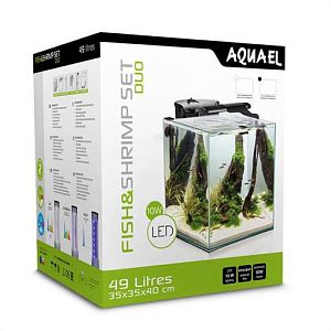 Aквариум Aquael FISH&SHRIMP SET DUO D&N 35, черный 49&nbsp;л