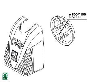 JBL Передняя крышка с регулятором для помпы ProFlow u2000