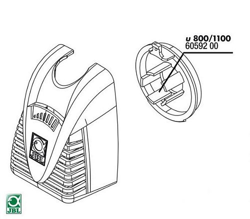 JBL Передняя крышка с регулятором для помпы ProFlow u2000