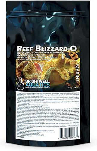 Планктон Brightwell Aquatics ReefBlizzard-O для мягких кораллов и беспозвоночных, 100 г