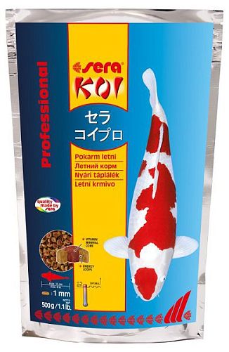 Sera KOI Professional Summer летний корм для кои и других прудовых рыб, 0,5 кг