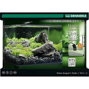 Панорамный нано-аквариум Dennerle Nano Scaper's Tank для акваскейпинга, 45х36×34 см, 55 л