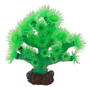 Коралл Yuming зеленый, силикон, 15×10,5×15,5 см