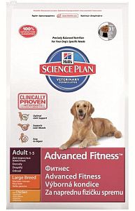 Корм Hill’s Science Plan Adult Advanced Fitness Large Breed для взрослых собак крупных пород, ягненок с рисом, 12 кг