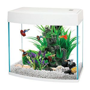 Аквариум AA-Aquariums BasicP 14 л, панорамный белый, 340х192×310 мм