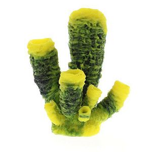 Коралл VITALITY мягкий, пластик, желтый, 15х13×18,2 см