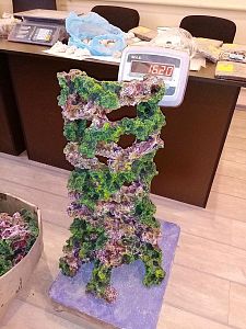 Камень цветной биокерамика риф средний, 18−24 см