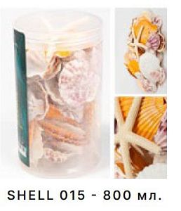 Набор морских раковин Barbus в банке 800 мл/300−400г