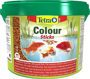 TetraPond Colour Stick специальный корм для усиления окраса прудовых рыб, палочки 10 л
