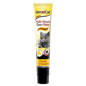 Паста Gimcat «Multi-Vitamin Duo» для кошек, сыр+12 витаминов, 50 г