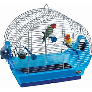 Pet Inn Клетка ARCO 2 для птиц, 2 кормушки, поилка, 3 жердочки, 64х34×47 см