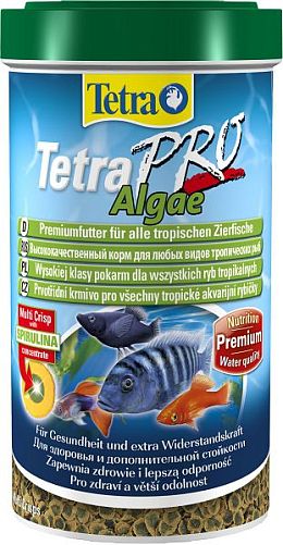 TetraPro Algae Crisps Специальный корм для травоядных рыб, чипсы 500 мл