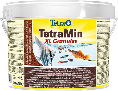 TetraMin XL Granules основной корм для всех видов аквариумных рыб, крупные гранулы 10 л