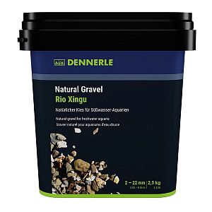 Грунт природный Dennerle Riu Xingu 2−22 мм, коричнево-серый, 2,5 кг
