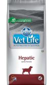 Диета FARMINA Vet Life Dog Hepatic для собак при хронической печеночной недостаточности, 12 кг