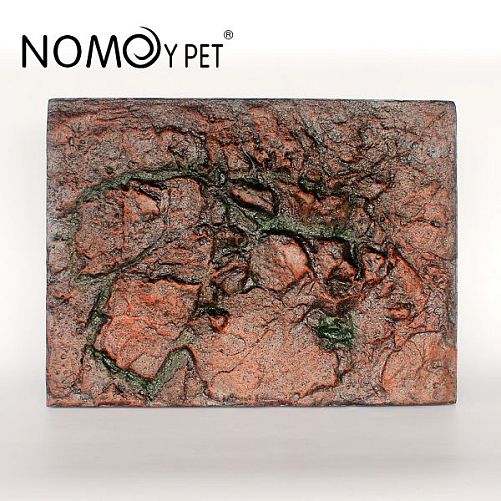 Фон рельефный NOMOY PET для террариумов, камень рыжий, 60х45х3,5 см