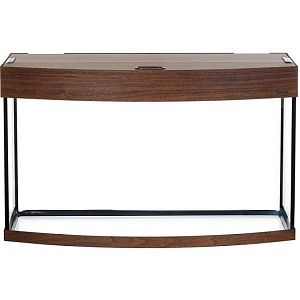 Аквариум LUX Ф170 фигурный, с крышкой и светильником Т8 2×30 Вт, орех, 170 л