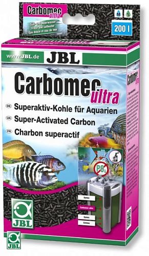 JBL Carbomec ultra Superaktivkohle сверхактивный активированный уголь для фильтрации морской воды, гранулы 400 г