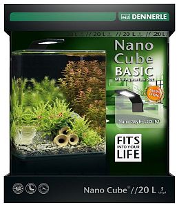 Нано-аквариум Dennerle NanoCube Basic 20&nbsp;Style LED M&nbsp;с&nbsp;базовым комлектом и&nbsp;светильником, 20&nbsp;л