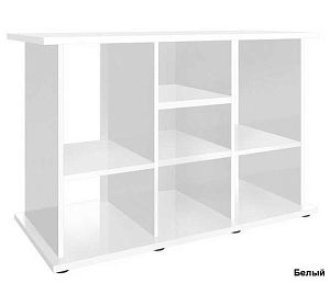 Подставка без дверок Biodesign РИФ 300 чёрная шагрень, влагостойкая плита ЛДСП 16/22 мм, 116х51×74 см