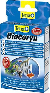 Tetra Biocoryn кондиционер для разложения загрязнений в пресноводных и морских аквариумах, 12 капс.