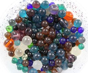 Грунт PRIME стеклянный цветные шары, 3−6 мм, 1 кг