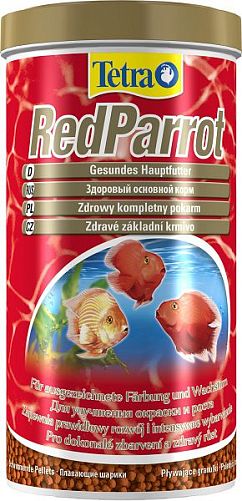 TetraRedParrot корм для красных попугаев, гранулы 1 л