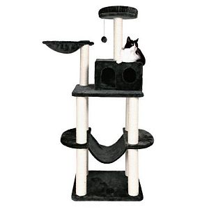 Домик TRIXIE «Tarragona» для кошки, 162 см, плюш, антрацит