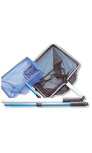 JBL Прудовый сачок 30,5×20,5 см крупноячеистый с телескопической ручкой 90 см