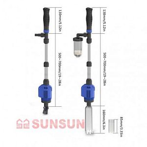 Сифон с&nbsp;электронасосом SUNSUN, 20&nbsp;Вт, 1000&nbsp;л/ч, с&nbsp;сетевым шнуром