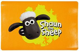 Коврик TRIXIE «Shaun the sheep» под миску, пластик, 44×28 см, оранжевый
