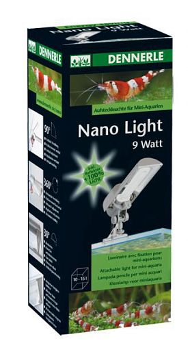 Светильник Dennerle Nano Light с верхним креплением на стенку аквариума, 9 Вт